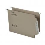 Multifile Lateral Suspension File Heavyweight Manilla V-base 15mm W330mm Green Ref 78080 [Pack 50]
