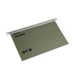 Multifile Suspension File Heavyweight Manilla with Tabs and Inserts Foolscap Green Ref 78008 [Pack 50]