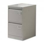 Sonix Superior Filing Cabinet 2-Drawer 40kg Capacity W470xD622xH711mm Grey Ref PSF2 073