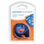 Dymo LetraTag Tape Plastic 12mmx4m Cosmic Red Ref 91203 S0721630