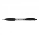 Bic Atlantis Ball Pen Retractable Cushioned Grip 1.0mm Tip 0.4mm Line Black Ref 887132 [Pack 12]