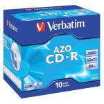 Verbatim CD-R Recordable Disk Write-once Cased 52x Speed 80 Min 700Mb Ref 43327 Pack of 10
