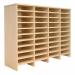 Cheap Stationery Supply of Tercel Post Room Sorter Hutch Add-on Double Height 4 Bay Can Fit 44 Shelves W1280xD360xH1145mm Maple Office Statationery