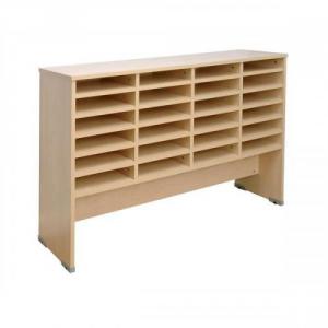 Cheap Stationery Supply of Tercel Post Room Sorter Base 4 Bay W1280xD360xH870mm Maple Office Statationery