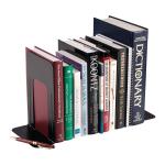 Bookends Large Metal Black Pack of 2