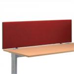 Trexus 1600 Desktop Screen with Easy-fit Clamps W1600xH450mm Burgundy