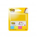 Post-it Note Markers 50 each of Fuchsia - Jade Green - Turquoise and Neon Yellow Ref 6704U Pack of 4