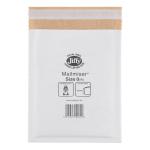 Jiffy Mailmiser Protective Envelopes Bubble-lined No.0 White 140x195mm Ref JMM-WH-0 Pack of 100