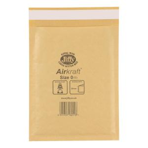 Cheap Stationery Supply of Jiffy Airkraft Bubble Bag Envelopes No.0 Gold 140x195mm JLGO0 Pack of 100 Office Statationery