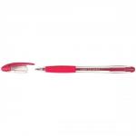 Bic Atlantis Ball Pen Cushion Grip Broad 1.2mm Tip 0.8mm Line Red Ref 837389 Pack of 12