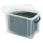 Really Useful Filing Box Plastic with 10 suspension files A4 19 Litre W290xD255xH395mm Ref 19C&10susp