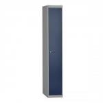 Bisley Locker Deep Steel 1-Door W305xD457xH1802mm Goose Grey/Blue Ref CLK181-7339