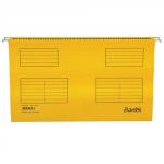 Esselte Pendaflex Suspension File Kraft V-Base 15mm Square 30mm Foolscap Yellow Ref 90335 [Pack 25]