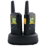 Motorola 2 Radios Two-way Batteries Transformer and Charger 8 Channels Range 8km Ref XTB446