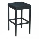 Trexus High Stool with Foot Bar Upholstered Seat W410xD410xH700mm Charcoal