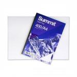 Summit Refill Pad Feint Ruled with Margin 60gsm 400pp A4 White Ref 846200191 [Pack 3]