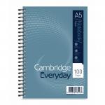 Summit Notebook Wirebound Ruled Punched Perforated Margin 60gsm 100pp A5 Ref 100080190 [Pack 10]