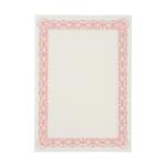 Certificate Papers with Foil Seals 90gsm A4 Reflex Red [Pack 30]