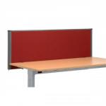 Trexus Plus Flat Top Screen Desktop W1500xD52xH480mm Burgundy