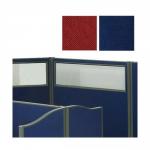 Trexus Plus Top Vision Screen Floor-standing with Window W1200xD52xH1200mm Royal Blue