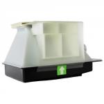 Trexus Plus Shape-top Screen Floor-standing W1600xD52xH1800mm Burgundy