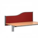 Trexus Plus Shape-top Screen Desktop W1600xD52xH480mm Burgundy