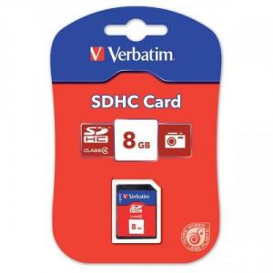 Cheap Stationery Supply of Verbatim SDHC Media Memory Card SD 2.0 FAT32 Class 6 Read 6MB/s Write 6MB/s 8GB 44018 Office Statationery