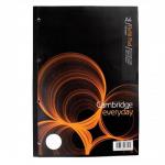 Cambridge Refill Pad Sidebound Ruled Margin Punched 4 Holes 70gsm 400pp A4 Ref 100080178 [Pack 5]
