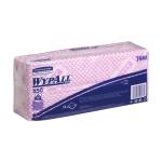 Wypall X50 Cleaning Cloths Absorbent Strong Non-woven Tear-resistant Red Ref 7444 [Pack 50]