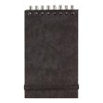 Europa Minor Notepad Wirebound Elasticated Ruled 80gsm 120 Pages 127x76mm Black Ref 3012Z [Pack 10]