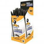 Bic Cristal Large Ballpoint Pen Broad Nib 1.6mm Line Width 0.8mm Black Ref 880648 [Pack 50]