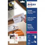 Avery Quick and Clean Business Cards Laser 270gsm 85x54mm Satin Ultra White Ref C32026-25UK Pack of 250