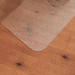 Chair Mat Anti Slip Protective Adhesive for Hard Floors Rectangular 1190x890mm Translucent