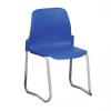 Trexus Polypropylene Skid Chair Stackable Metal Frame H350mm
