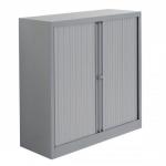 Bisley A4 EuroTambour Including 2 Shelves W1000xD430xH1030mm Silver Frame and Shutters Ref ET410/10/2SS