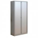 Bisley A4 EuroTambour Including 4 Shelves W1000xD430xH1980mm Silver Frame and Shutters Ref ET410/19/4SS