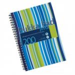 Pukka Pad Jotta Notebook Wirebound Perforated Ruled 80gsm 200pp A6 Metallic Ref JM036 [Pack 3]