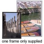 Photo Frame with Styrene Front Silver A4