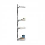 Trexus Top Shelf Extension Upright for Shelving Unit H1524mm White