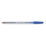 5 Star Clear Ball Pen Medium 1.0mm Tip 0.4mm Line Blue Pack of 50