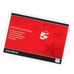5 Star Laminating Pouches 250 Micron A7 for Insert 75x105mm Glossy [Pack 100]