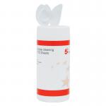 5 Star Cleaning Wipes for PC Screens Casings Keyboards Pack of 100
