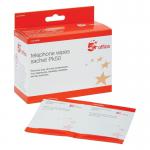 5 Star Cleaning Sachets for Telephone Bactericidal Non-hazardous [Pack 50]