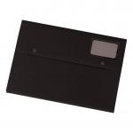 5 Star Document Wallet Polypropylene A4 Black Pack of 3