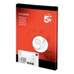 5 Star CD Label Inkjet and Laser Printable 2 per Sheet White [50 Labels]