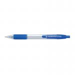 5 Star Ball Pen Retractable Medium 1.0mm Tip 0.4mm Line Blue Pack of 10
