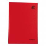 5 Star Manuscript Book Casebound 70gsm Ruled 192 Pages A4 [Pack 5]