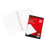 5 Star Notebook Wirebound 70gsm Ruled and Margin Perforated 100 Pages A4 [Pack 10]