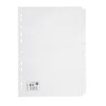 5 Star Subject Dividers Multipunched Manilla Card 10-Part A4 White