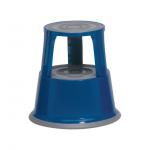 5 Star Step Stool Mobile Spring-loaded Castors up to 150kg Top D290xH430xBase D435mm 5kg Blue